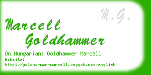 marcell goldhammer business card